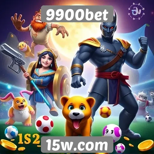 Diversidade de jogos disponíveis na plataforma 9900bet